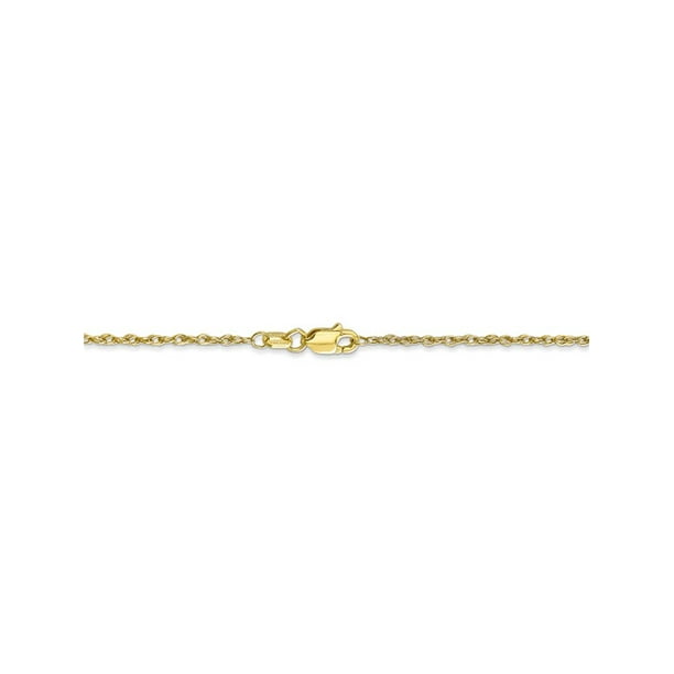 FB Jewels Solid 10K White Gold 1.7mm Machine Made White Gold Rope Chain Bracelet/Anklet FB Jewels Solid 10K White Gold 1.7mm Machine Made White Gold Rope Chain Bracelet/Anklet